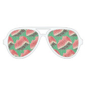 Watermeloensatroon Aviator Zonnebril (Voorkant)