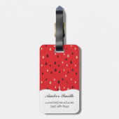 Watermeloensatroon Bagagelabel (Achterkant verticaal)