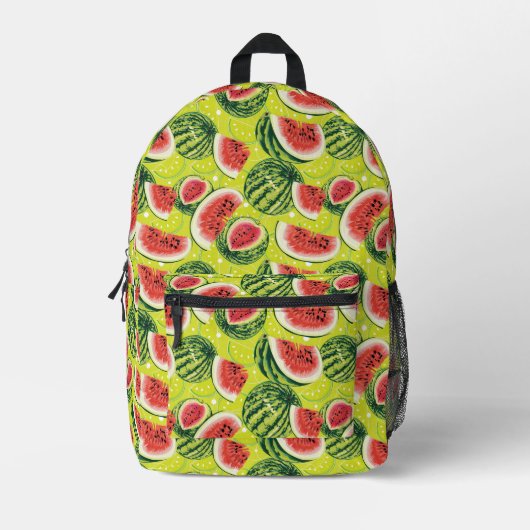 Watermeloensatroon Bedrukte Rugzak (Voorkant)