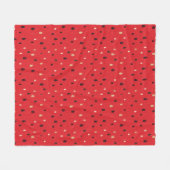 Watermeloensatroon Fleece Deken (Voorkant (Horizontaal))