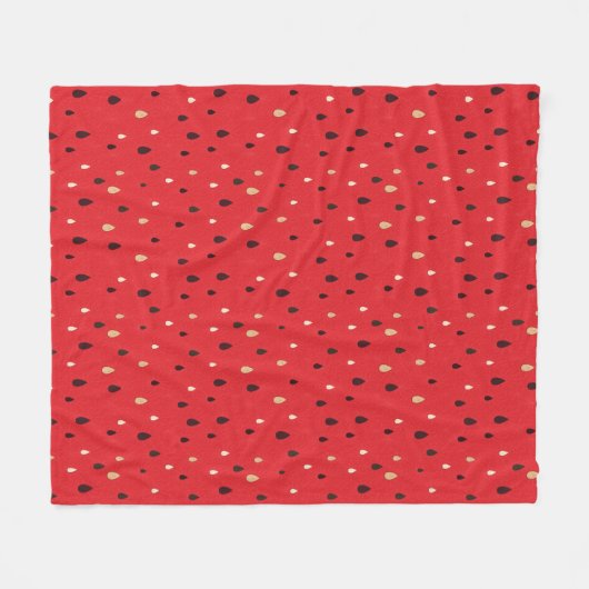 Watermeloensatroon Fleece Deken (Voorkant (Horizontaal))