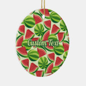 Watermeloensatroon Keramisch Ornament (Rechts)