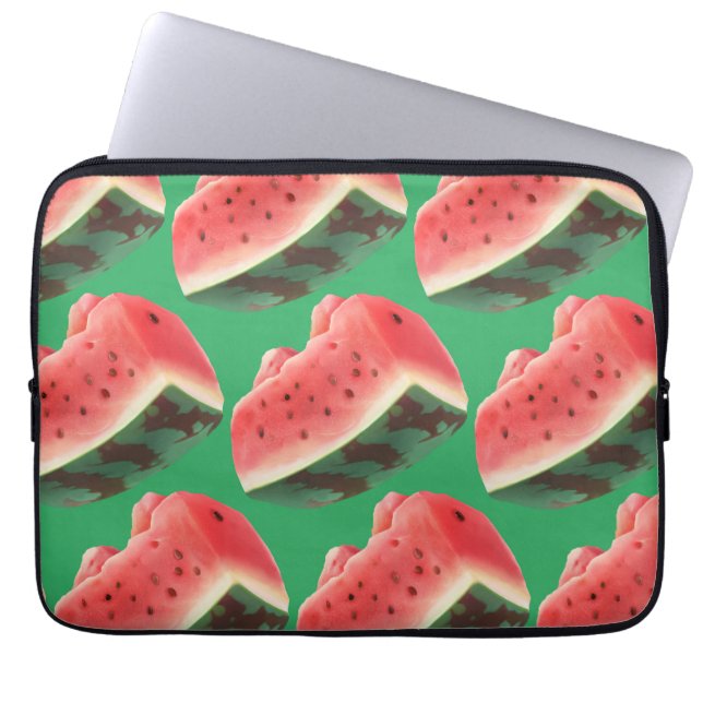 Watermeloensatroon Laptop Sleeve (Voorkant)