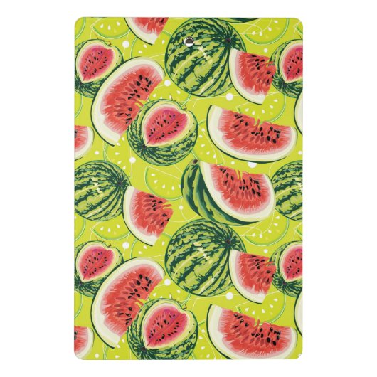 Watermeloensatroon Mini Klembord (Achterkant)