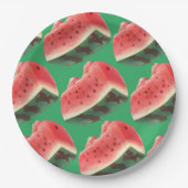 Watermeloensatroon Papieren Bordje (Voorkant)