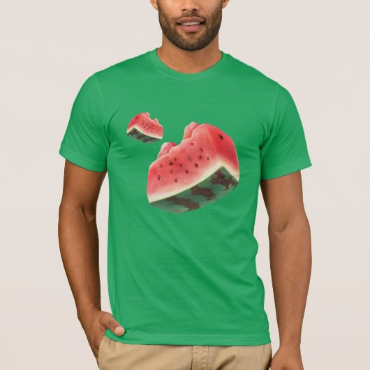 Watermeloensatroon T-shirt (Voorkant)