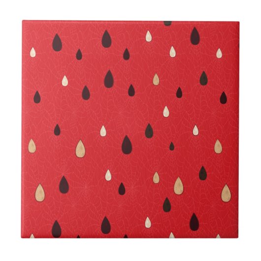 Watermeloensatroon Tegeltje (Voorkant)