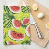 Watermeloensatroon Theedoek (Quarter Fold)
