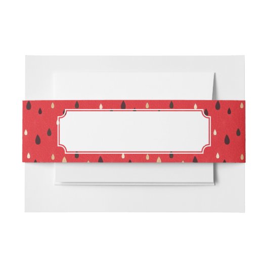 Watermeloensatroon Uitnodigingen Wikkel (Voorkant Voorbeeld)