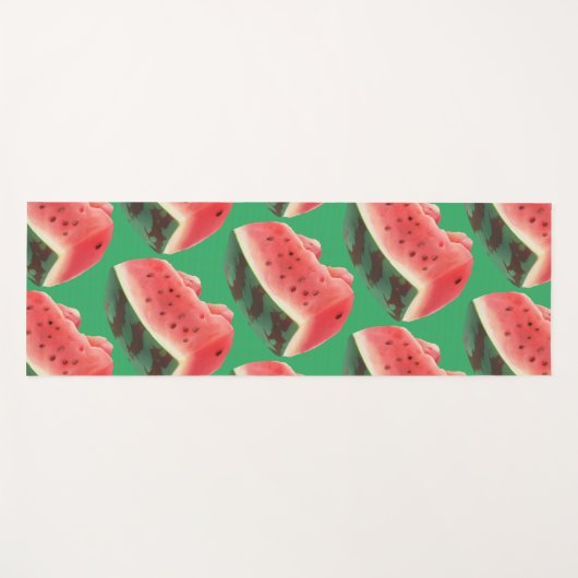 Watermeloensatroon Yogamat (Voorkant (horizontaal))