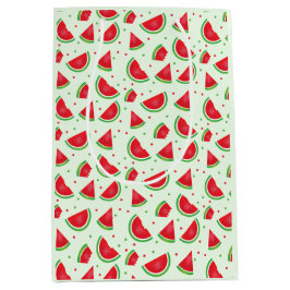Watermeloensatroop Melon Light Green Red Medium Cadeauzakje