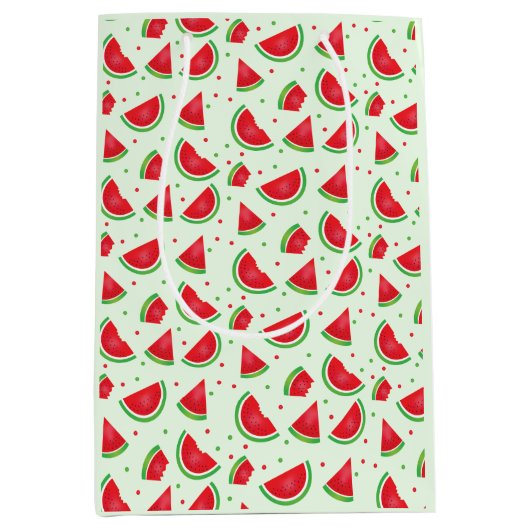 Watermeloensatroop Melon Light Green Red Medium Cadeauzakje (Voorkant)