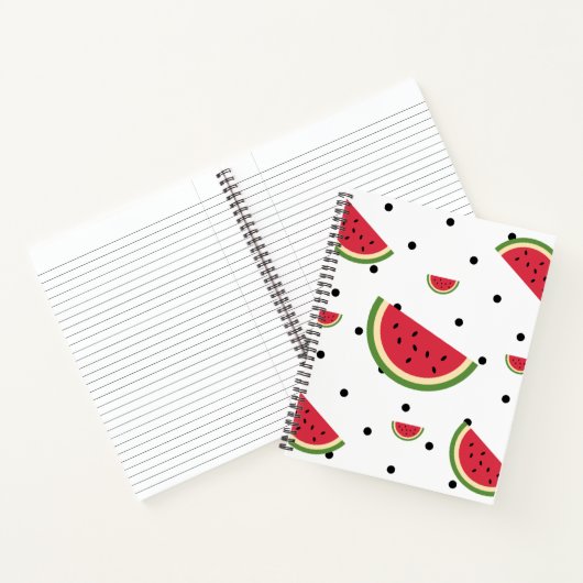 Watermeloenschijfpatroon | Zomerpicknick en Patrio Notitieboek (Binnen)
