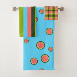 Watermeloenscoördinaten Bad Handdoek
