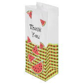 Watermeloensectoren Controleer bedankt Wijn Cadeautas (Achterkant Gekanteld)