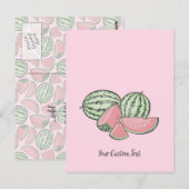 Watermeloensettes Briefkaart (Voorkant / Achterkant)