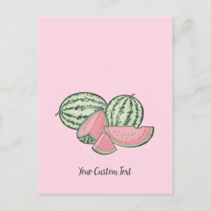 Watermeloensettes Briefkaart