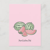 Watermeloensettes Briefkaart (Voorkant)