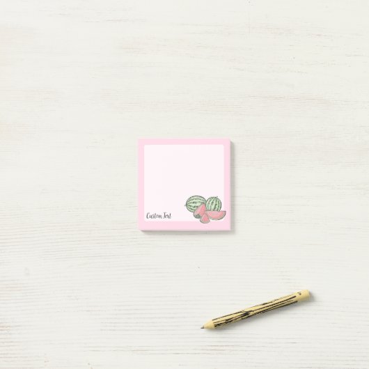 Watermeloensettes Post-it® Notes (Op bureau)