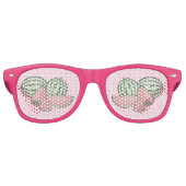 Watermeloensettes Retro Zonnebril (Voorkant)