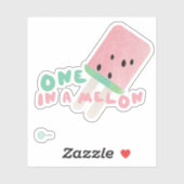 Watermeloensevruchten Een in een meloen Pop Sticker (Vel)