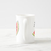 Watermeloensla 2 Monogram Porselein Kop (Achterkant)