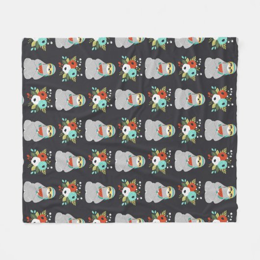 Watermeloenslag Fleece Deken (Voorkant (Horizontaal))