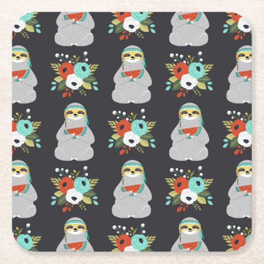 Watermeloenslag Kartonnen Onderzetters (Voorkant)