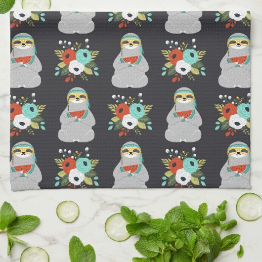 Watermeloenslag Theedoek (Gevouwen)