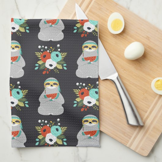 Watermeloenslag Theedoek (Quarter Fold)