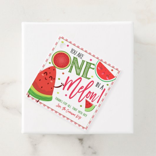 WatermeloenslagcadeauLabel Bedankjes Labels (In situ)