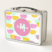 Watermeloenslagen Helderkleurige monogrammen (Voorkant)