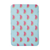 Watermeloenslagen op Blauwgroen patroon Badmat (Voorkant Verticaal)