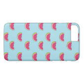 Watermeloenslagen op Blauwgroen patroon Case-Mate iPhone Case (Achterkant (Horizontaal))