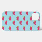 Watermeloenslagen op Blauwgroen patroon Case-Mate iPhone Case (Achterkant (horizontaal))