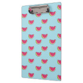 Watermeloenslagen op Blauwgroen patroon Klembord (Links)