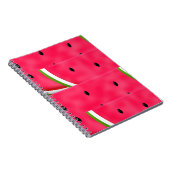 Watermeloenslagen Patroon Notitieboek (Rechterzijde)