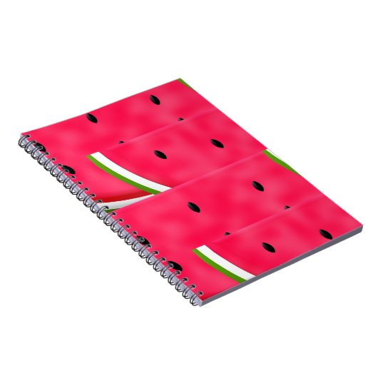 Watermeloenslagen Patroon Notitieboek (Rechterzijde)