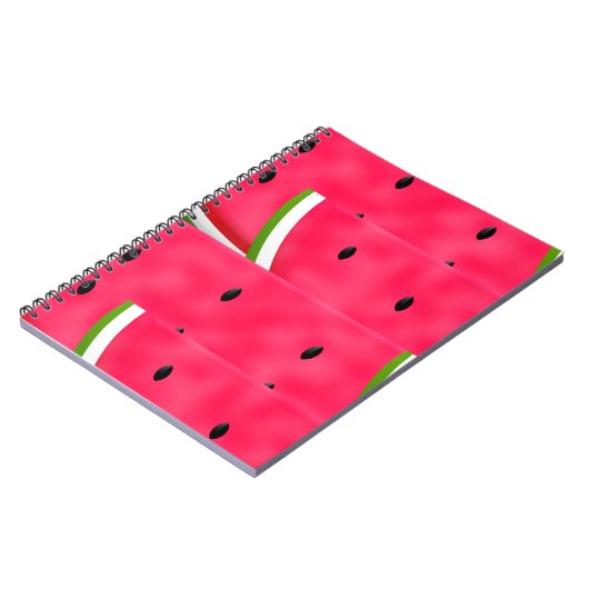 Watermeloenslagen Patroon Notitieboek (Linkerzijde)