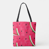 Watermeloenslagen Patroon Tote Bag (Achterkant)
