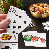 Watermeloenslagkaarten Pokerkaarten