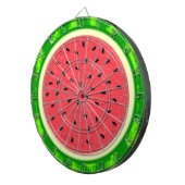 Watermeloenslantaarnzomerfruit met zwoerd dartbord (Voorkant Rechts)