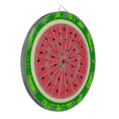 Watermeloenslantaarnzomerfruit met zwoerd dartbord (Voorkant Links)