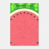 Watermeloenslantaarnzomerfruit met zwoerd post-it® notes (Voorkant)