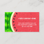 Watermeloenslantaarnzomerfruit met zwoerd visitekaartje (Voorkant)