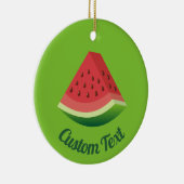 Watermeloenslijm Keramisch sieremeel Keramisch Ornament (Rechts)