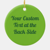 Watermeloenslijm Keramisch sieremeel Keramisch Ornament (Achterkant)