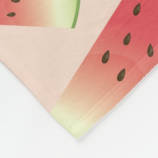 Watermeloenslijmpatroon Fleece Deken (Hoek)