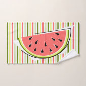 Watermeloenslijmstripe dunne bad handdoek (Handdoek)