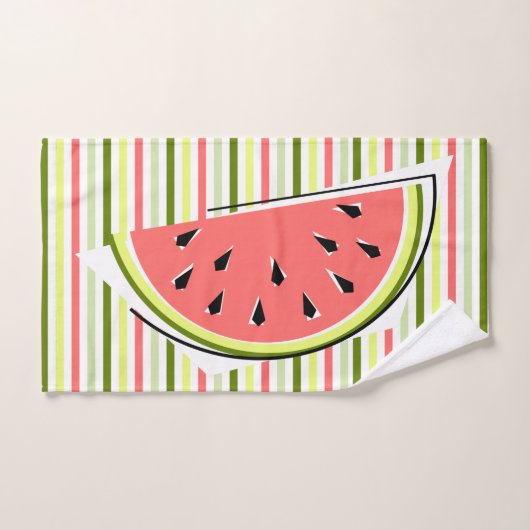 Watermeloenslijmstripe dunne handdoek (Handdoek)